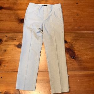 CREWCUTS 10 Blue Seersucker Dress Pants